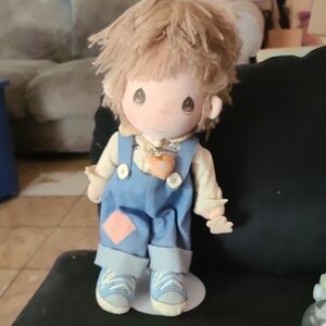 Precious Moments Blue and Cream Boy Doll